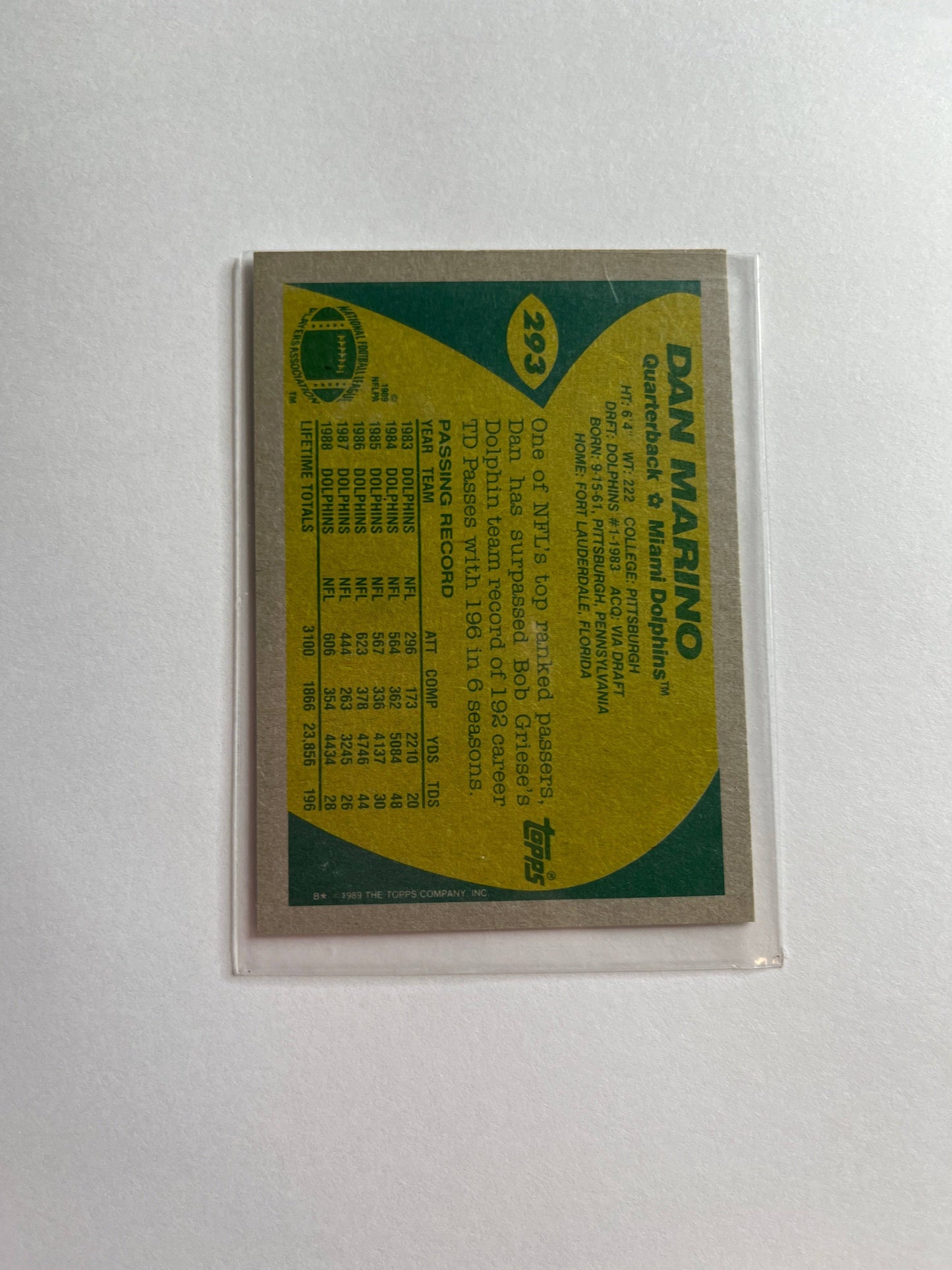 Dan Marino Card