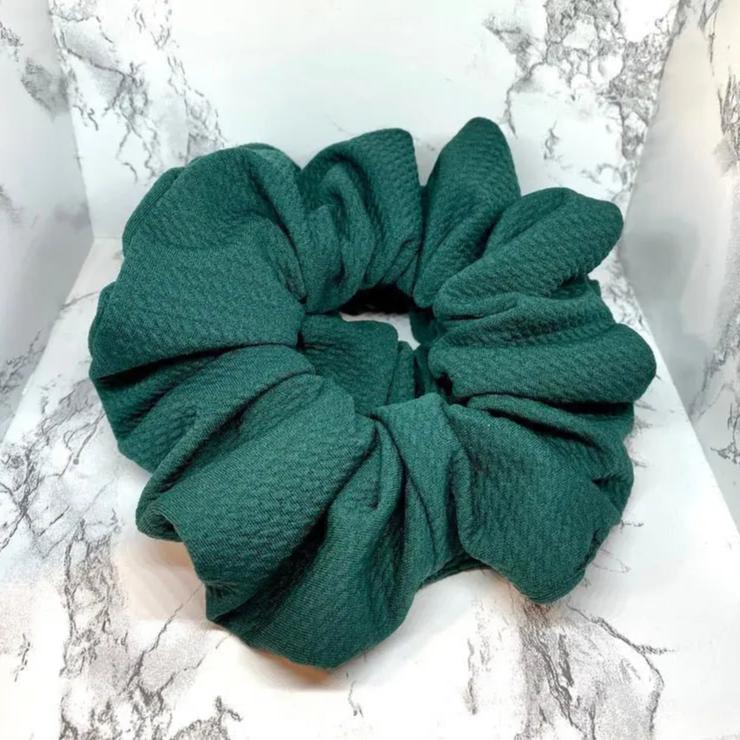 Forest Green Bullet Scrunchie