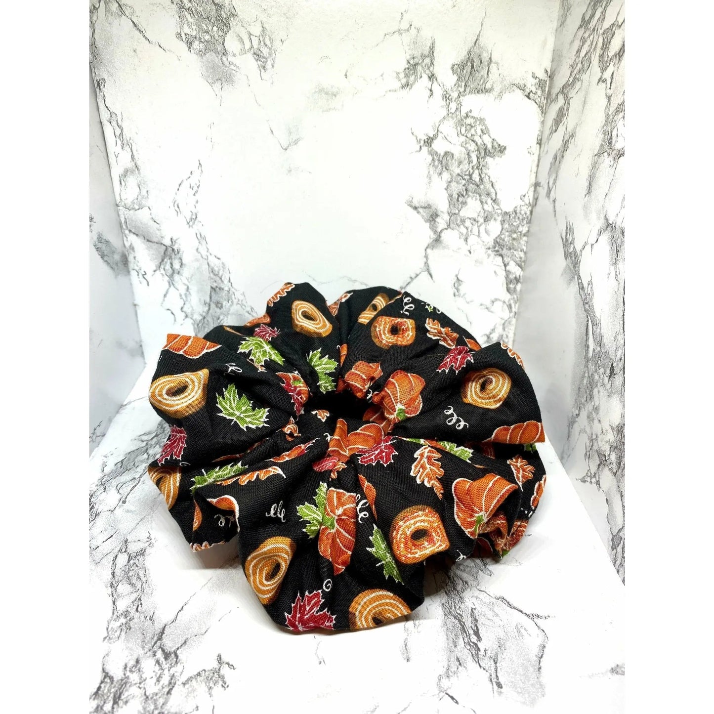 Pumpkin Donut Fall Scrunchie