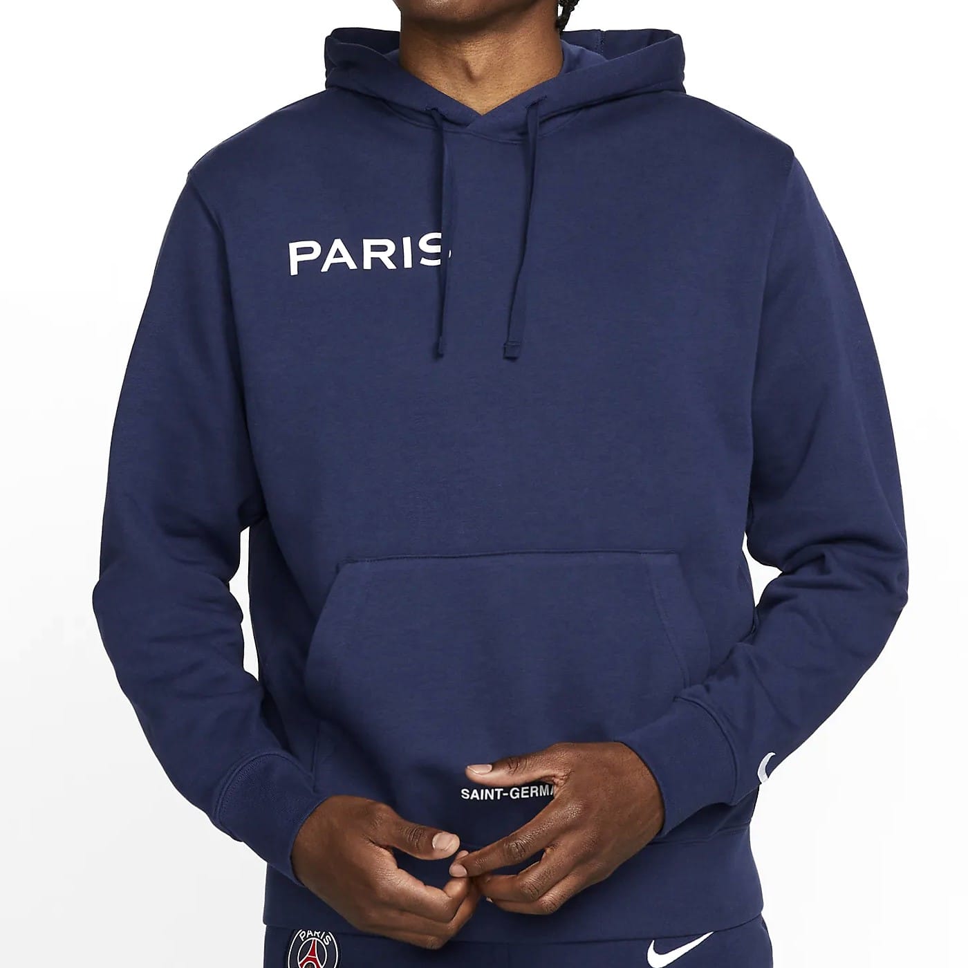 PSG cotton Casual presentation tracksuit 2022/23 navy - Nike