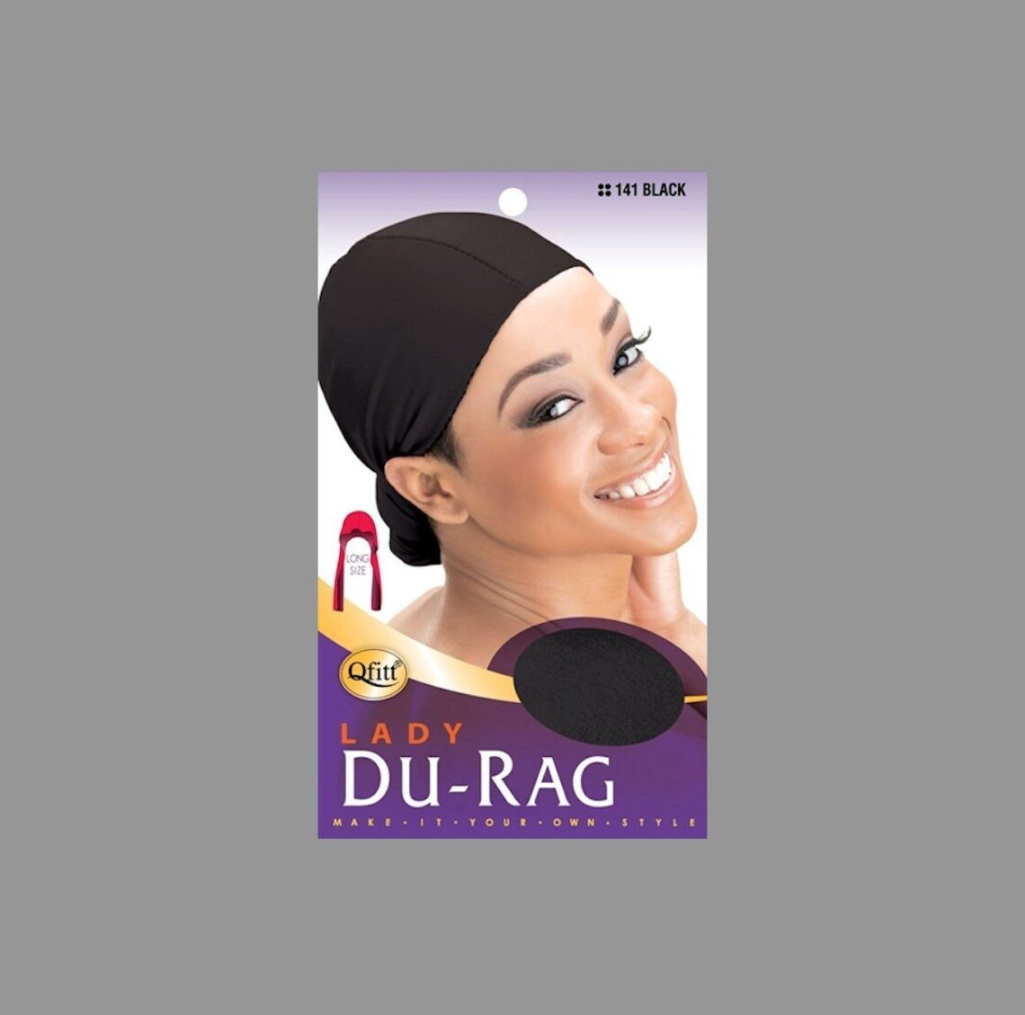 Qfitt Lady Du Rag 141 Black 141
