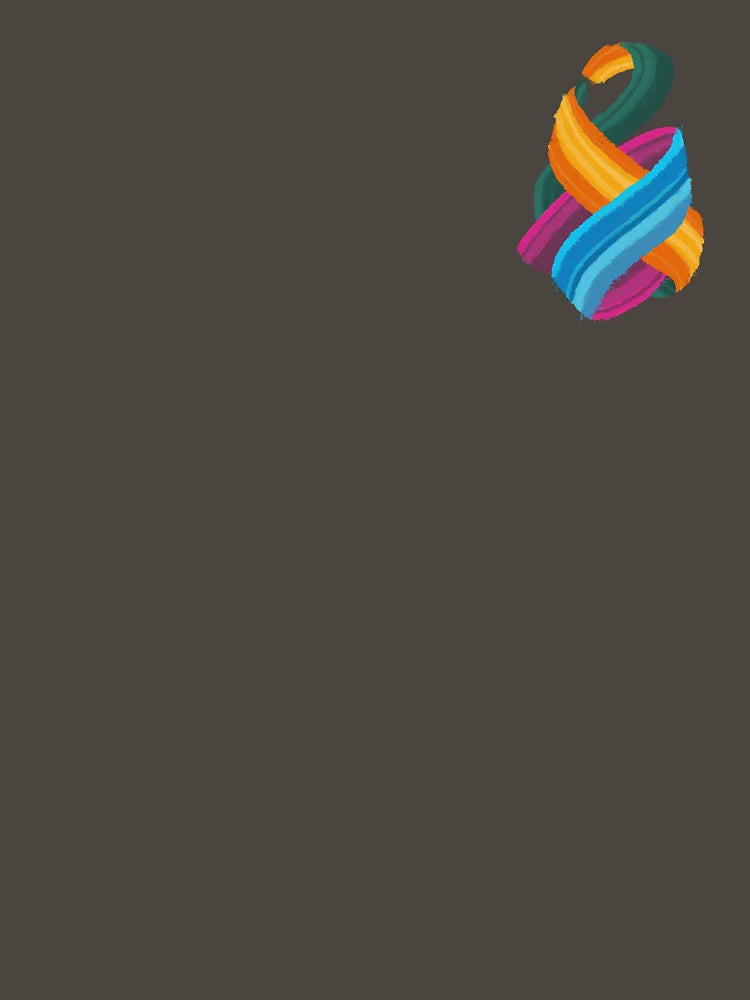Abstract brushstrokes in colors
