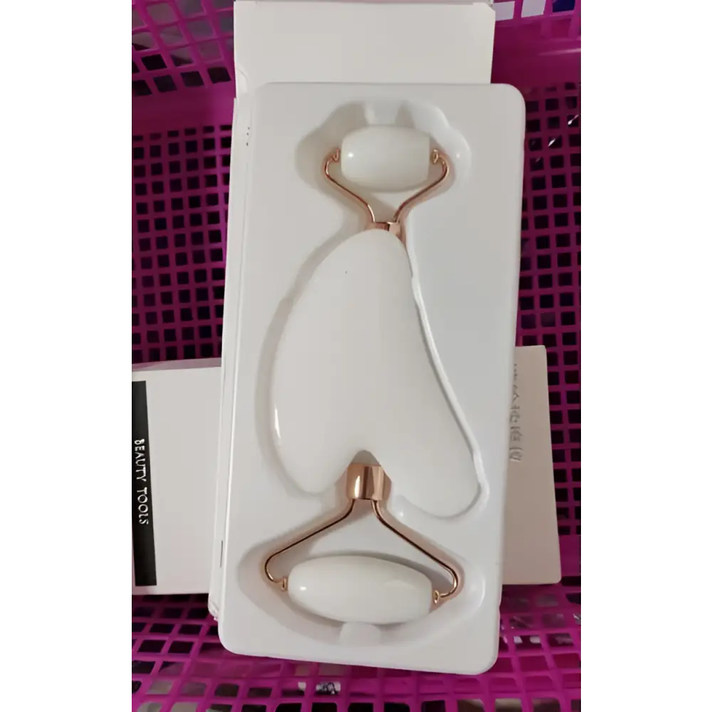 Rose Quartz Facial Roller and Gua Sha Wrinkle Remover