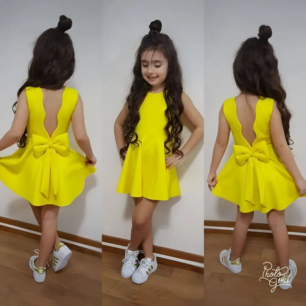 Royal Blue Summer Girls Sleeveless Princess Dress
