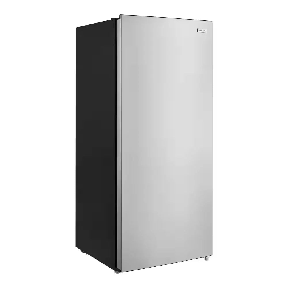 Vissani 7.1 cu. ft. Manual Defrost Convertible Upright Freezer in Stainless Steel Look, Garage Ready