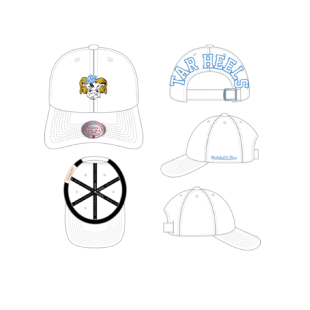 North Carolina Tar Heels - NCAA Black Burst Strapback Hat
