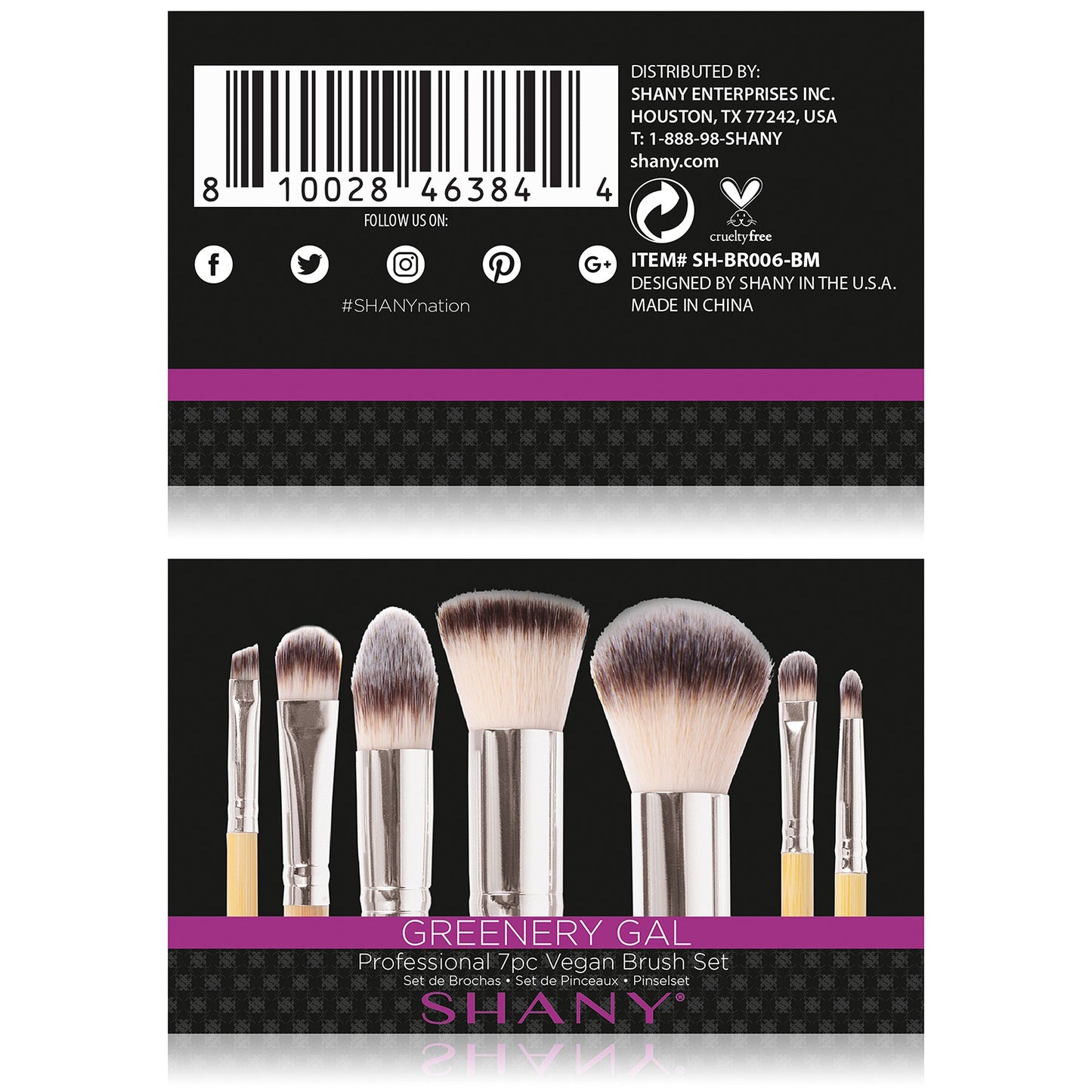 Bamboo Makeup Brush Set With Cotton Pouch-4