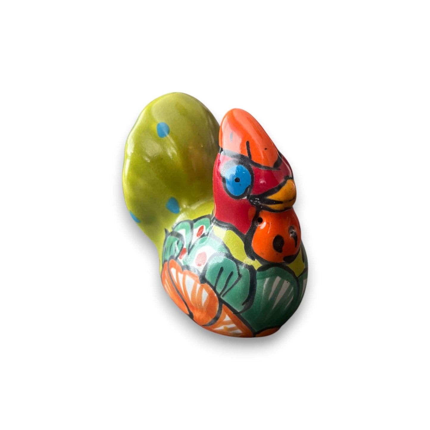Talavera Chicken Pot Hanger | Small Handmade Mexican Garden Decor