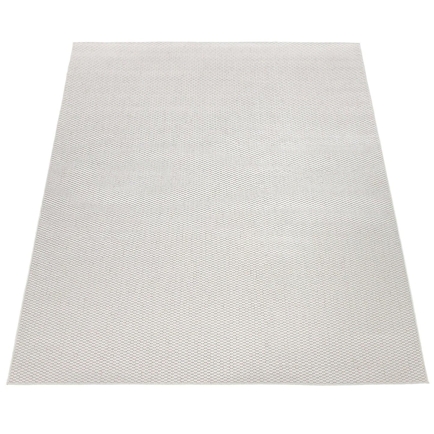 Solid Outdoor Rug for Patio or Balcony weatherproof in Mottled Cream-4