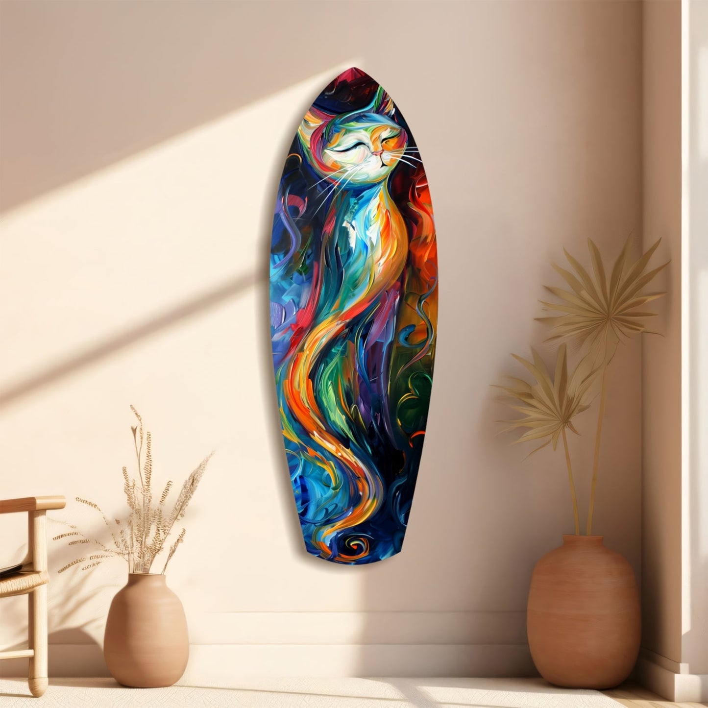 Cat Glass Wall Art