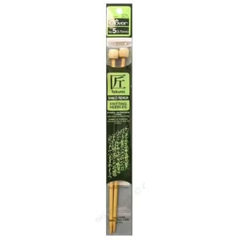 New Clover Bamboo Single Point Knitting Needles 9 in. Size 5 (3.75 mm)