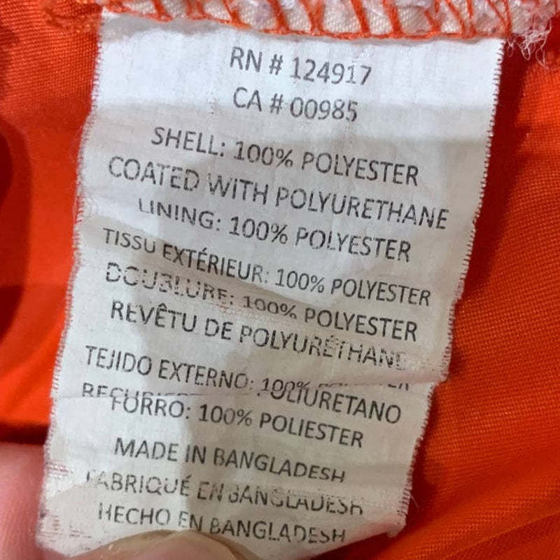 Teal Cove Mens XL Board Beach Surf Swimwear Drawstring Orange Swimming Trunks