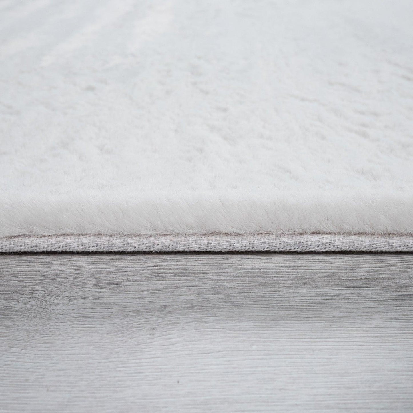 Super Soft Area Rug Fluffy High Pile Cosy Luxurious Touch in Solid Cream-4