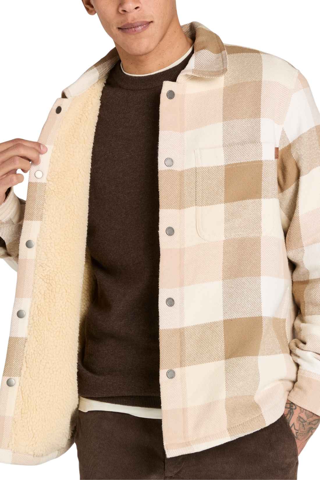 TIMBERLAND - Men's flannel overshirt-4