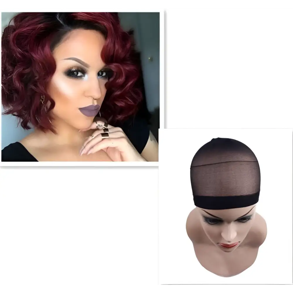 Voluminous Burgundy Curly European Beauty Wig