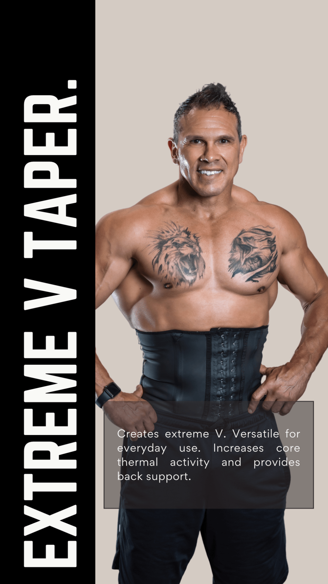 Waist Trainer for Men, Extreme V Taper. Best for Daily Use.