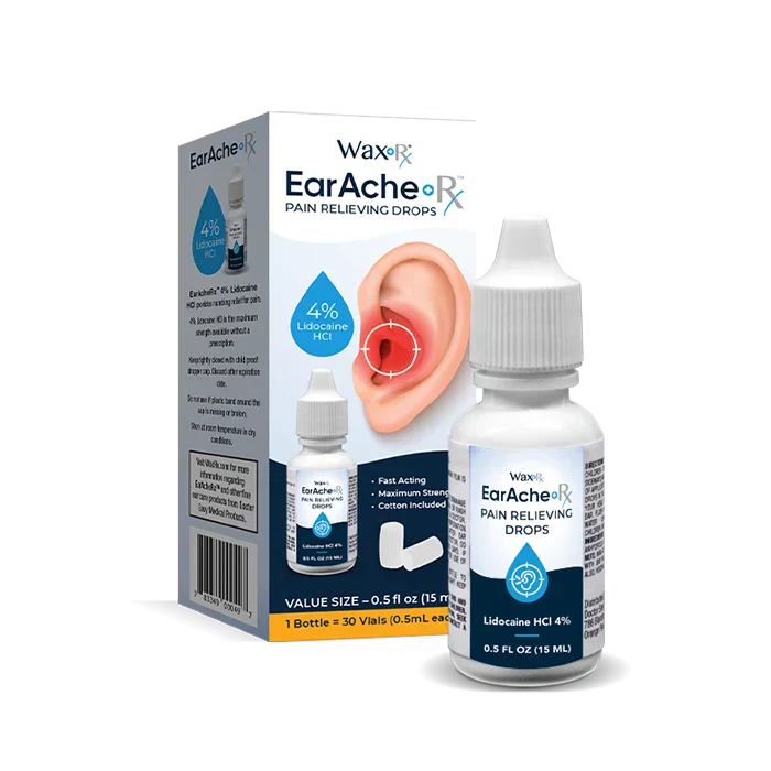 WAXRX EARACHE RX PAIN RELIEF D