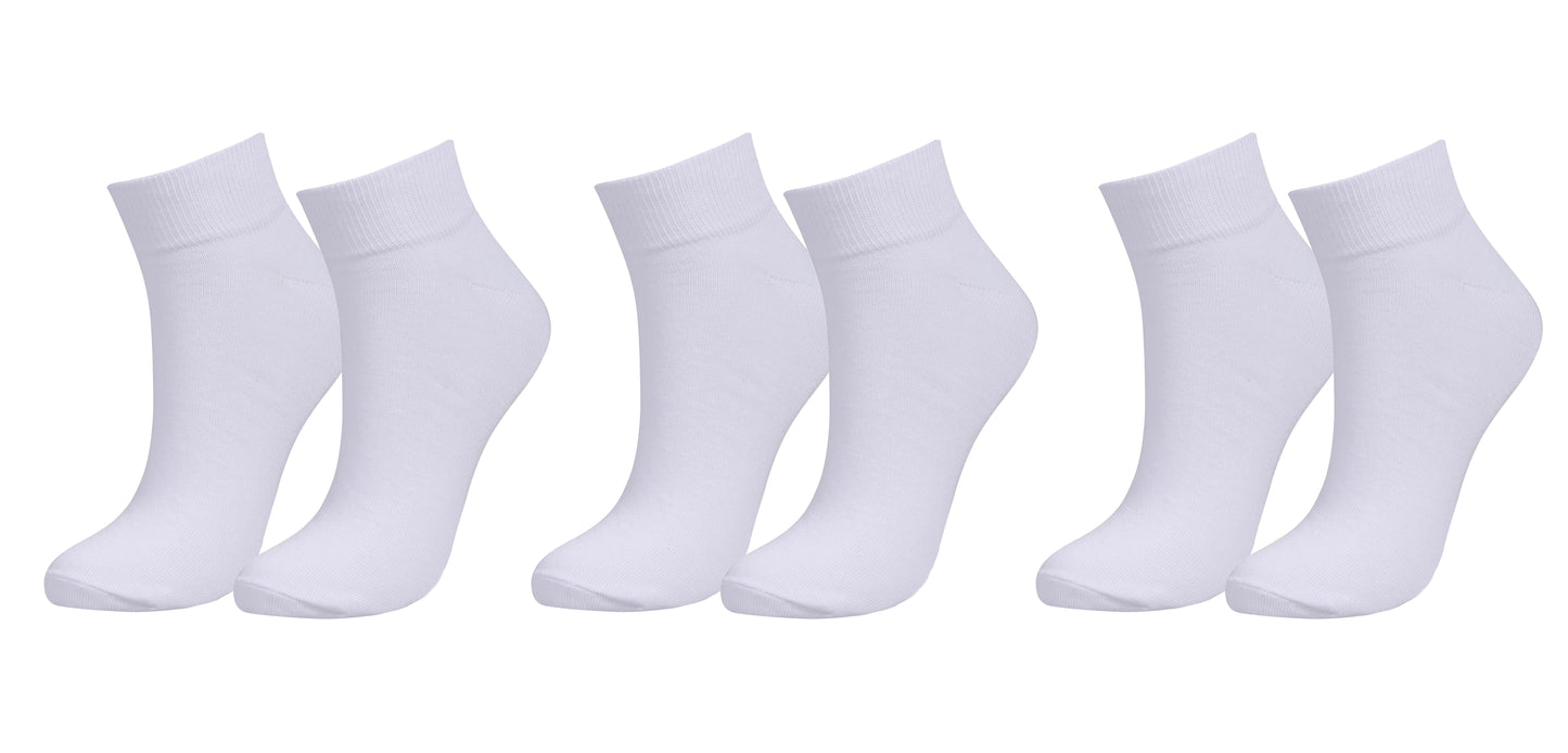 tittimitti Men’s 98% Organic Cotton Ankle Socks 3-Pack – Breathable Everyday Ankle Socks