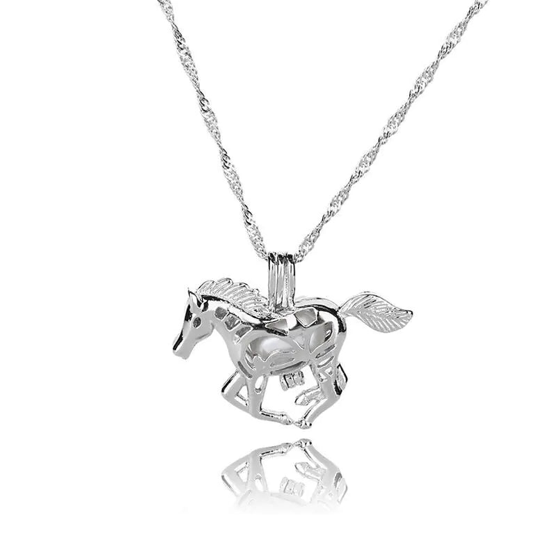 Glowing Horse Necklace