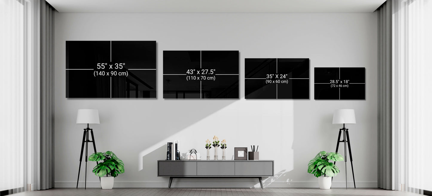 Where the Life Begins? Glass Wall Art