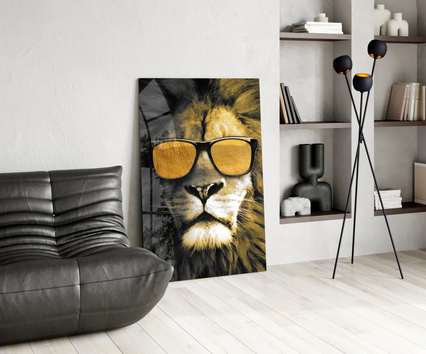 Lion Glass Wall Art-4