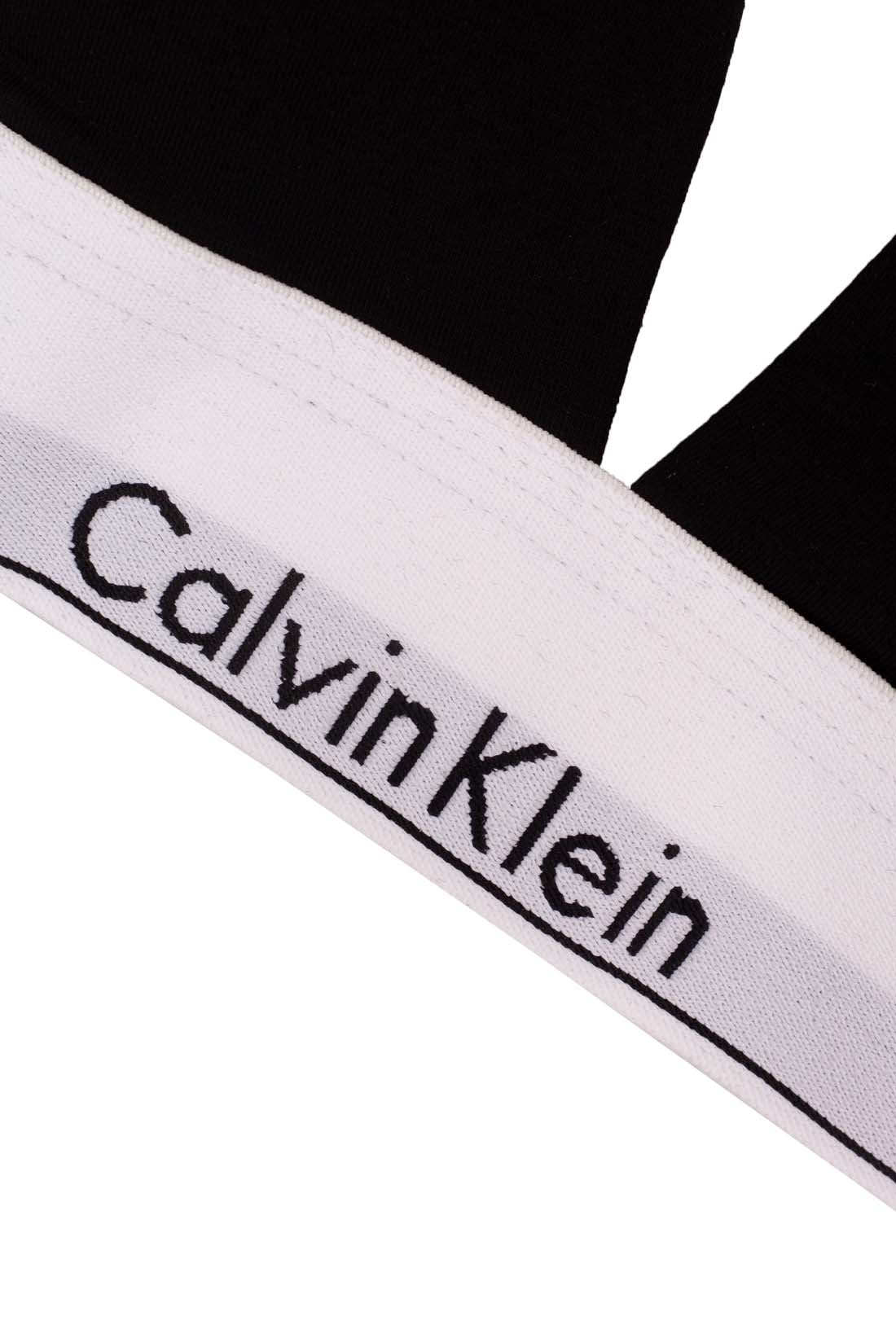 CALVIN KLEIN JEANS - Women's triangle bra with logo  - Size S-0