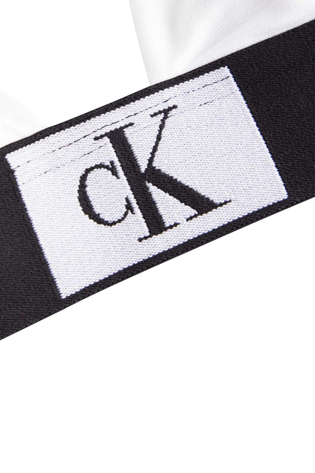 CALVIN KLEIN - Women's triangle bralette with logo   - Size L-2