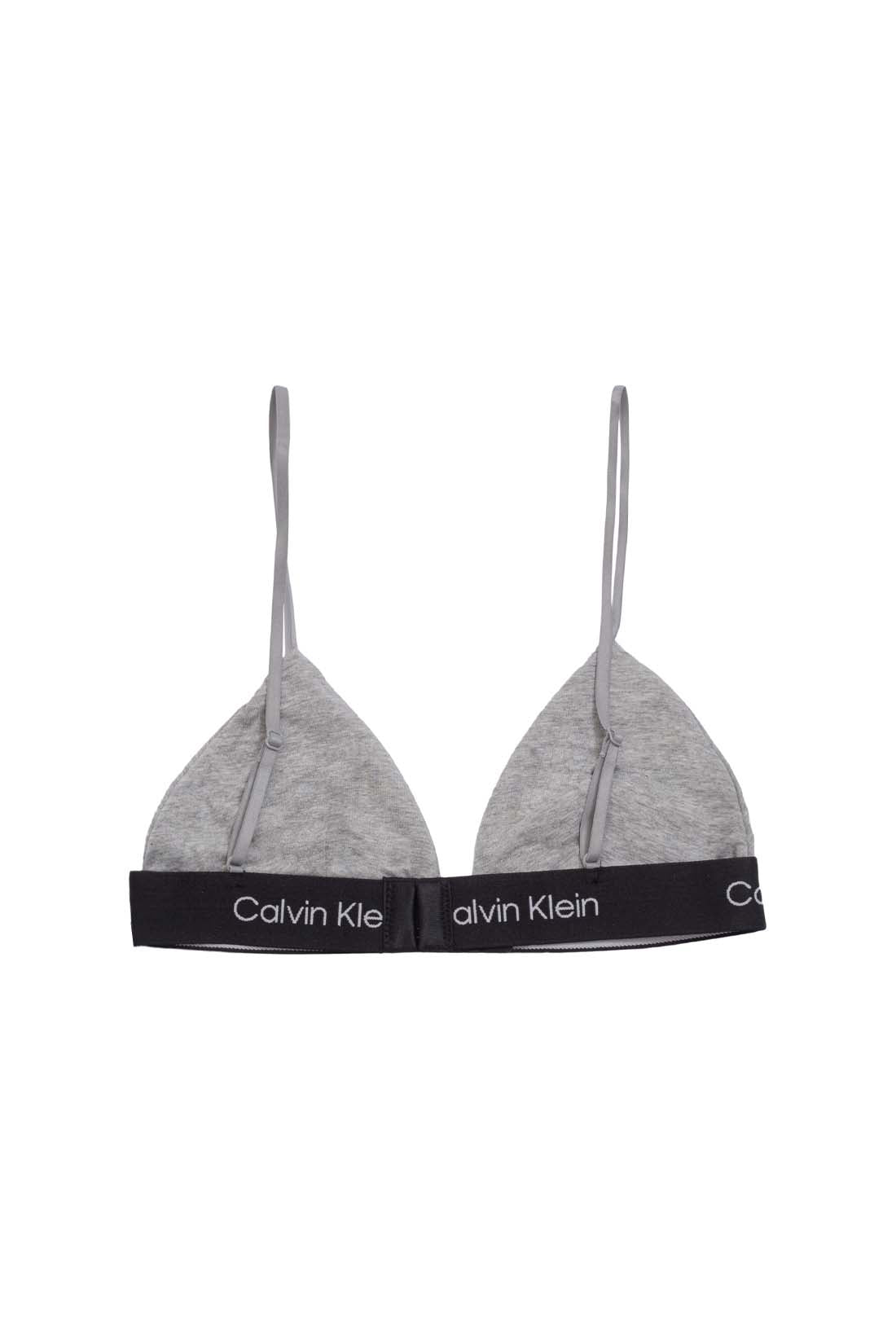 CALVIN KLEIN - Women's triangle bralette with logo   - Size L-6