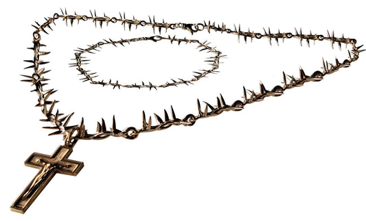 Custom Order: Chain of Thorns Necklace and Bracelet-0