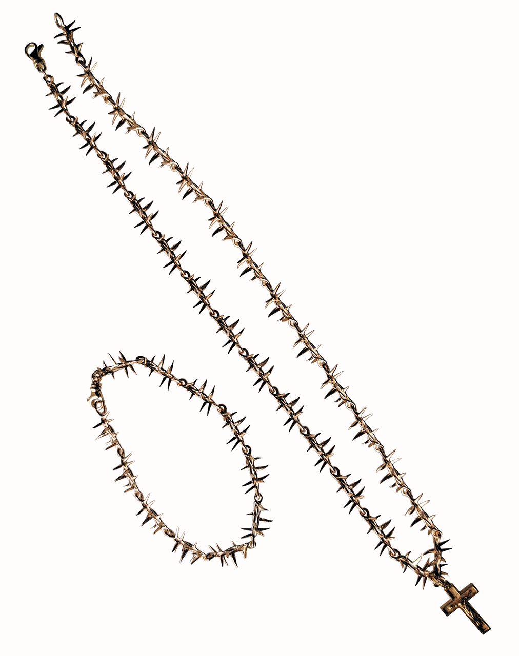 Custom Order: Chain of Thorns Necklace and Bracelet-3