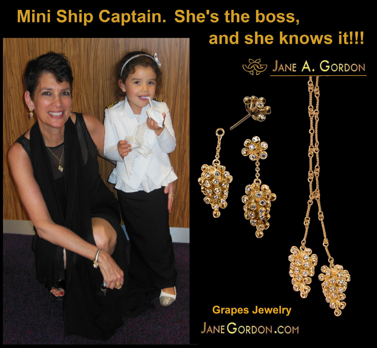 Demi Grape Earrings, Detachable Stud and Drop, 2 parts: Sterling Silver & Diamonds-23