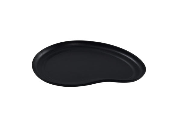 Set of 24 KAROLA black medium plate (24*1)-0
