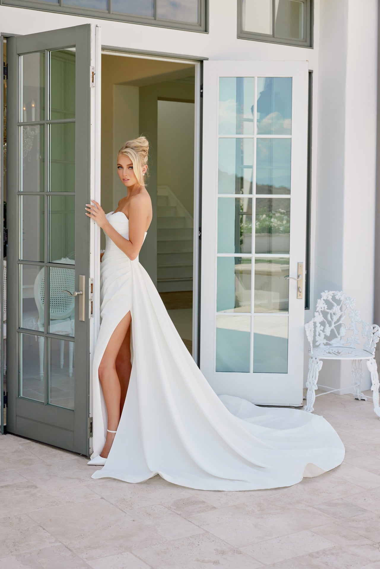 Transcendent Breathtaking Sweetheart Sheath Wedding Gown for Dream Wedding NXJW1035