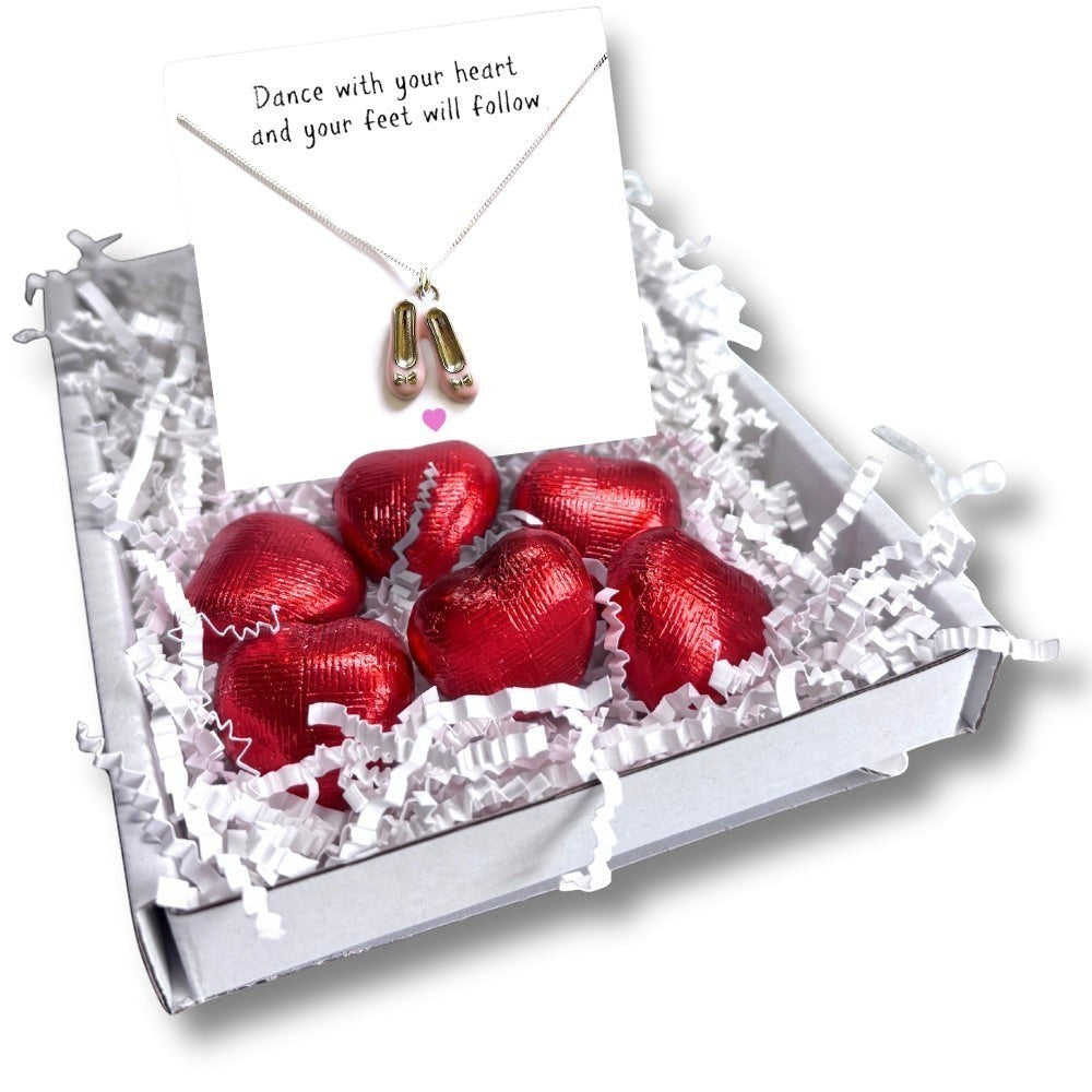 Ballet Shoes Charm Necklace Mini Gift Hamper-2