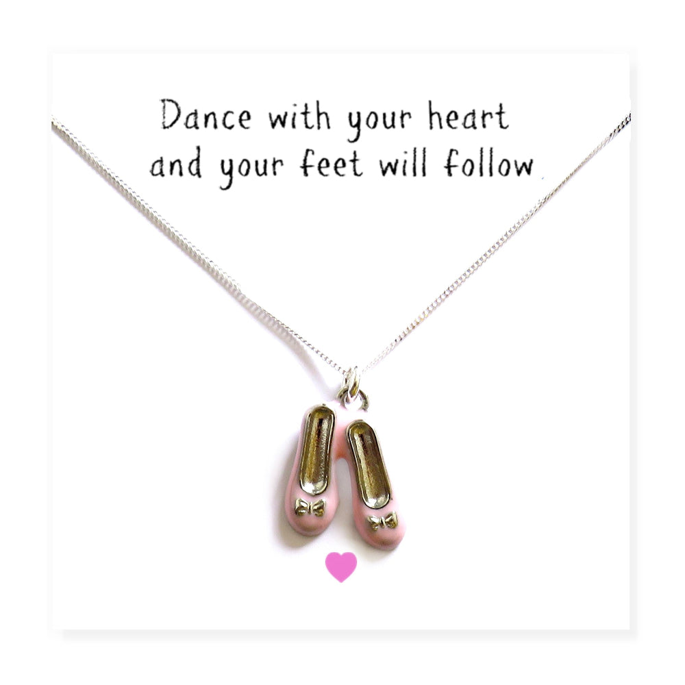 Ballet Shoes Necklace & Gift Card-3