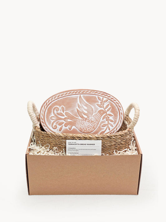Bread Warmer & Basket - Bird Oval-0