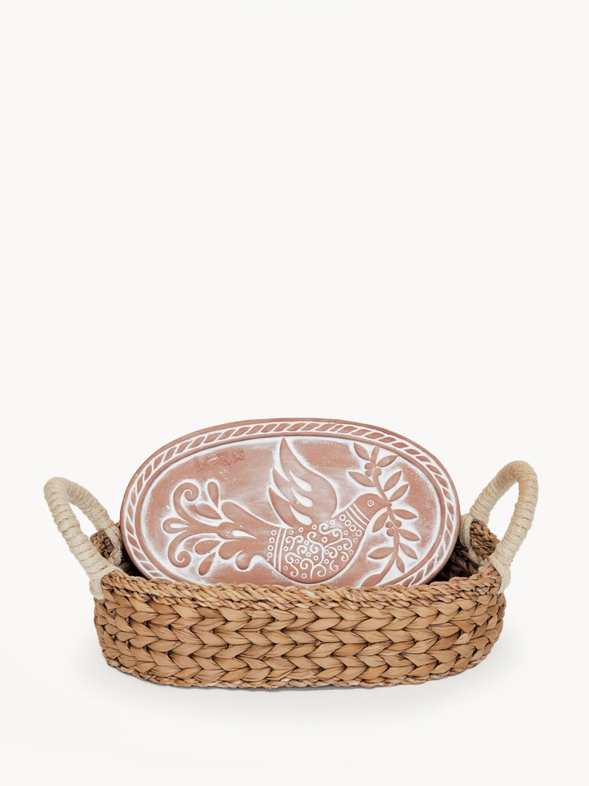 Bread Warmer & Basket - Bird Oval-4