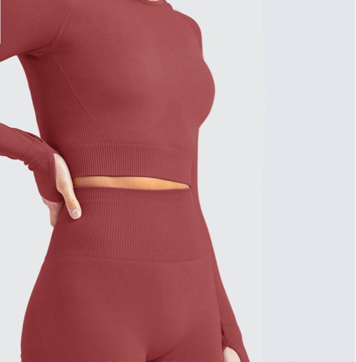 2-Piece Seamless High Elastic Yoga Suit