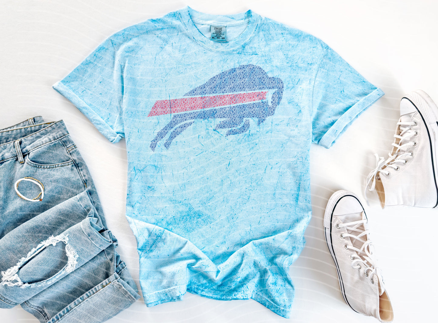 Floral Bills Graphic Tee