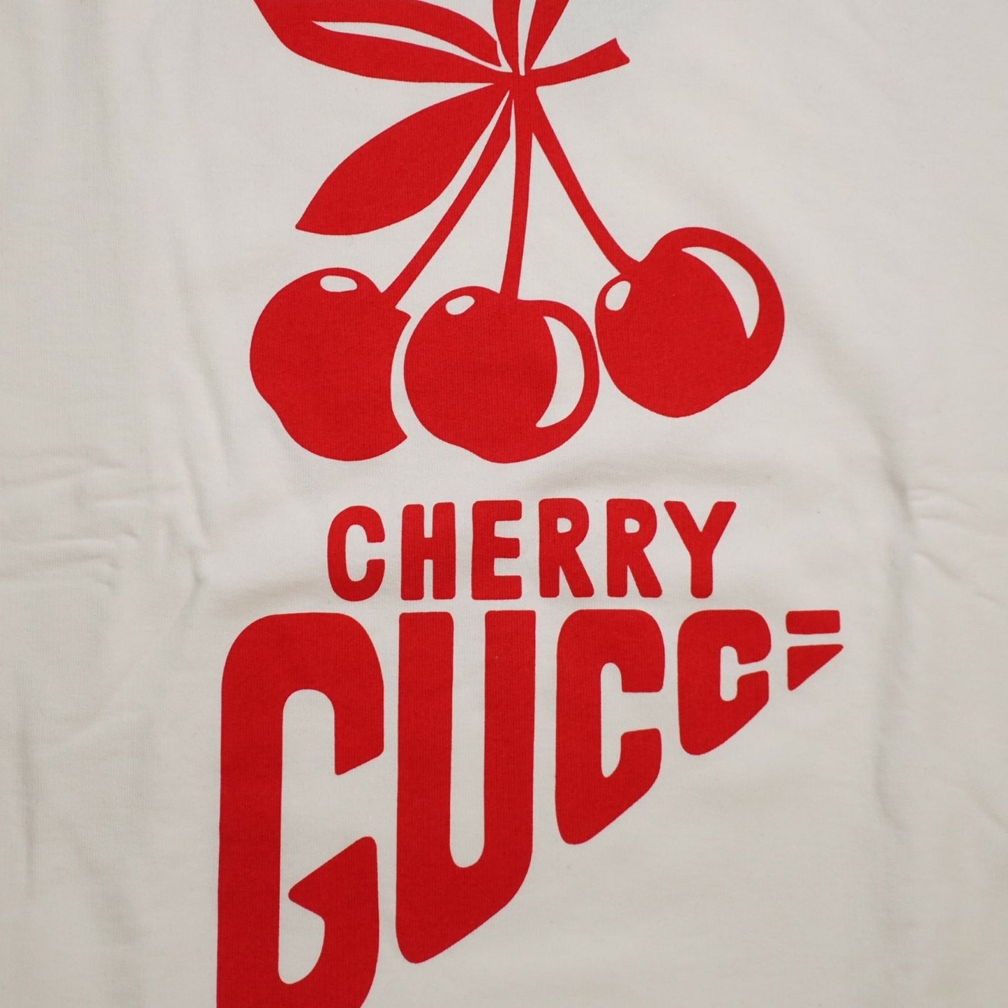 Gucci Cherry Print Hoodie in White
