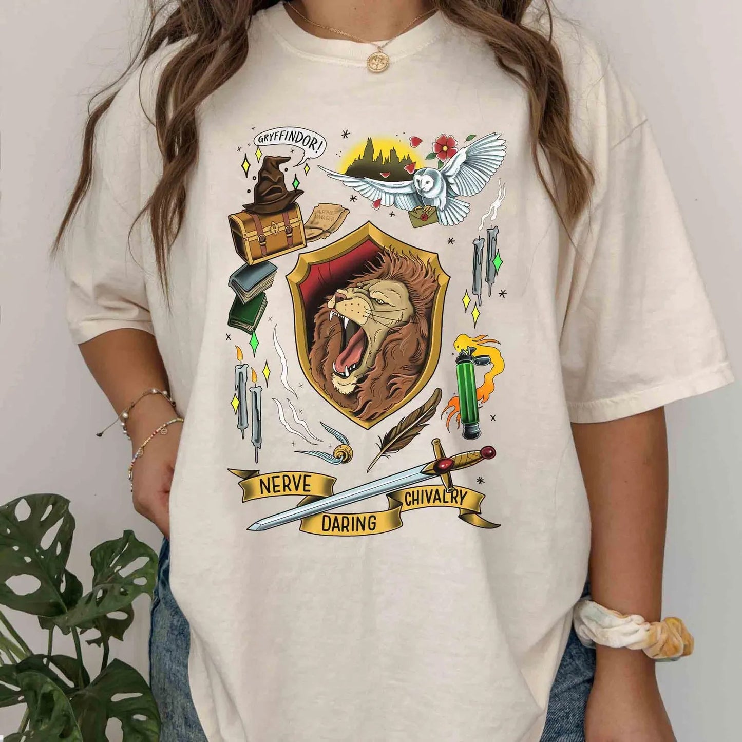 Gryffindor Collage Graphic Tee