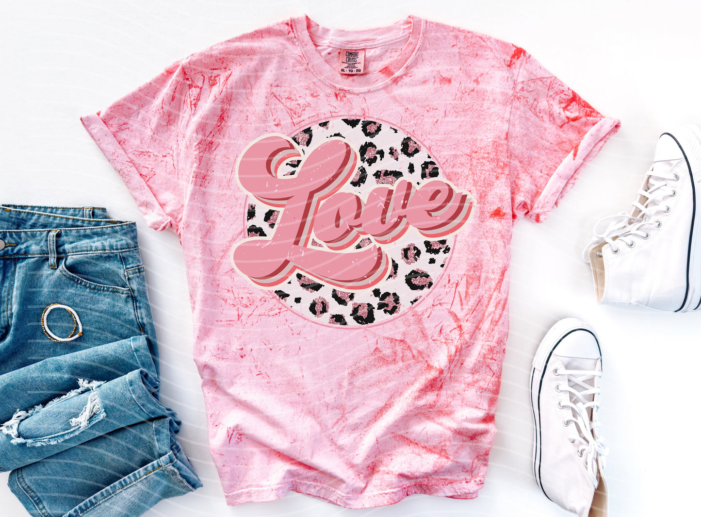 Love Leopard Graphic Tee