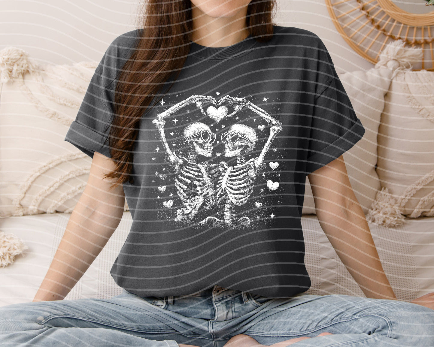 Black & White Skellies Graphic Tee