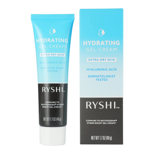 Hydrating Gel Cream for Extra Dry Skin – With Hyaluronic Acid | 1.7 oz (48 g) Deep Moisture, Lightweight Feel – Gentle on Sensitive Skin-0