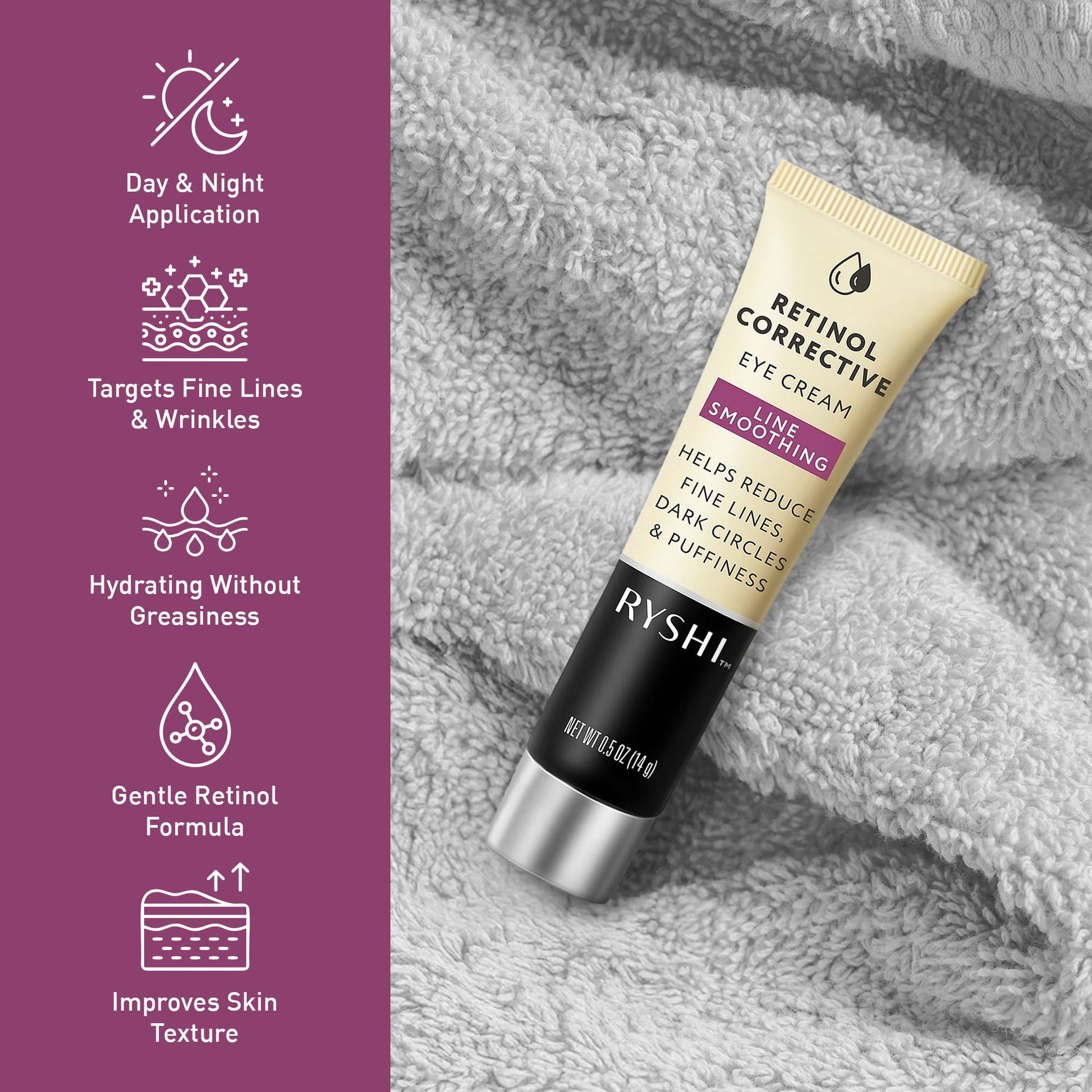 Complete Skincare & Beauty Bundle: Retinol Corrective Eye Cream + Finger Beauty Blenders + Deep Cleansing Skin Cream-1