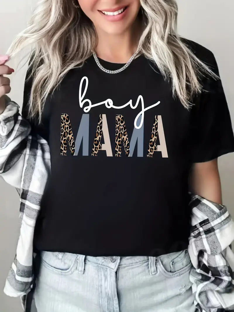 Women's Short Sleeve Round Neck T-Shirt Women's Clothing Gift
