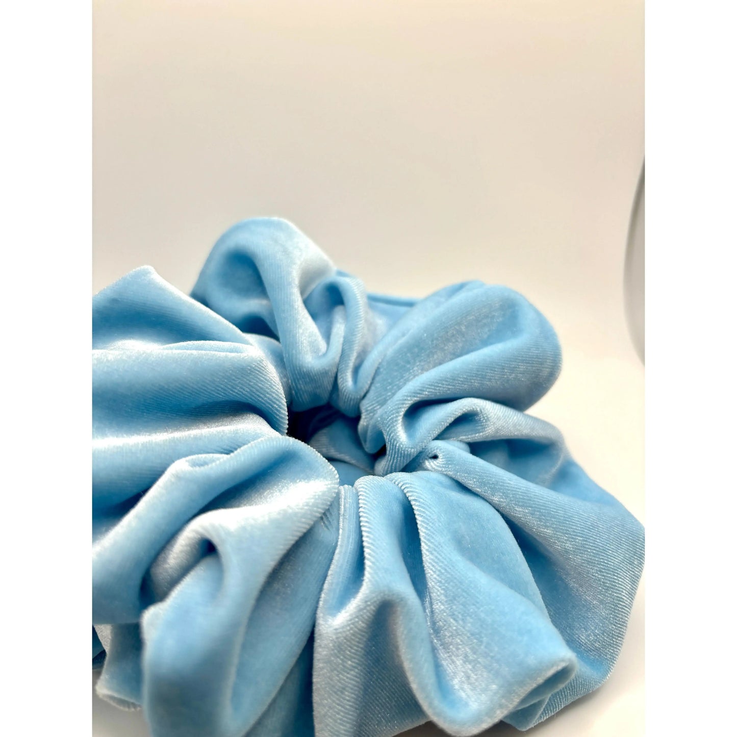 Baby Blue Velvet Scrunchie