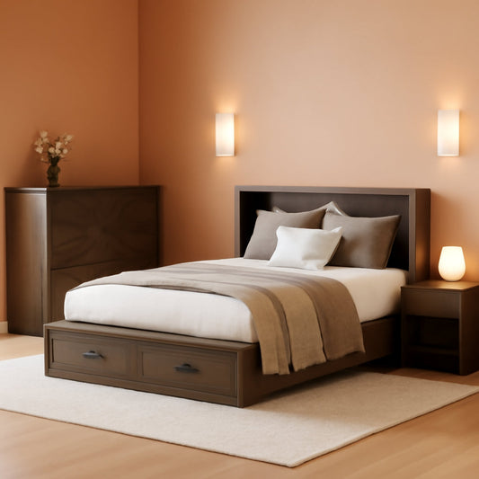 Farmhouse Murphy Bed Featuring Charging Station Gray-0