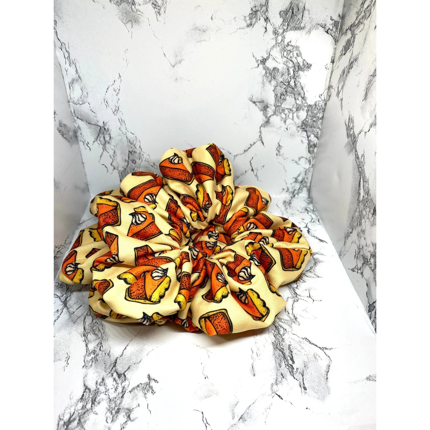 Pumpkin Pie Thanksgiving Scrunchie