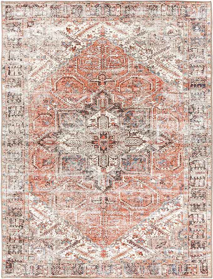 Jezebel Classic Design Machine Washable in Beige Rug-5